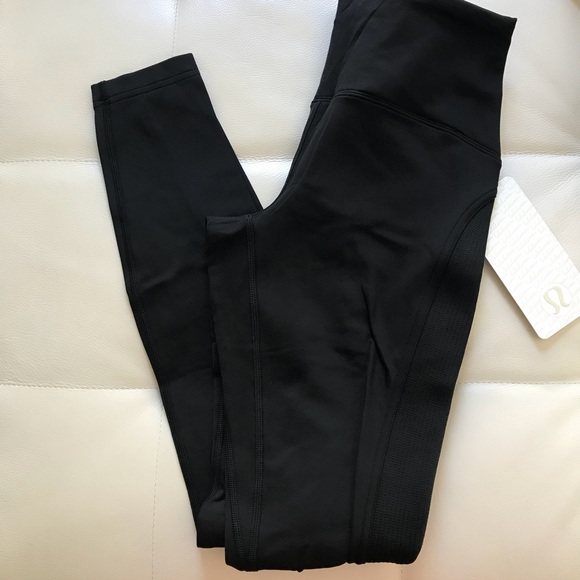 NWT BLACK LULULEMON FAST AS FLEECE TIGHT HIGH RISE - Picture 4 of 8